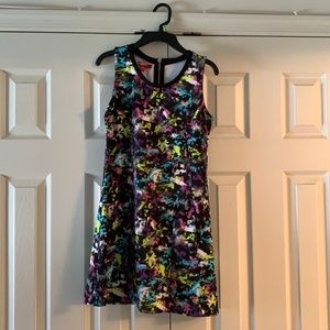 kids multicolor skater dress
